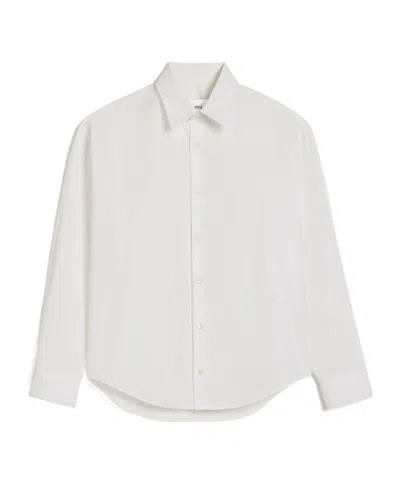 AMI ALEXANDRE MATTIUSSI AMI PARIS BOXY FIT POPLIN SHIRT