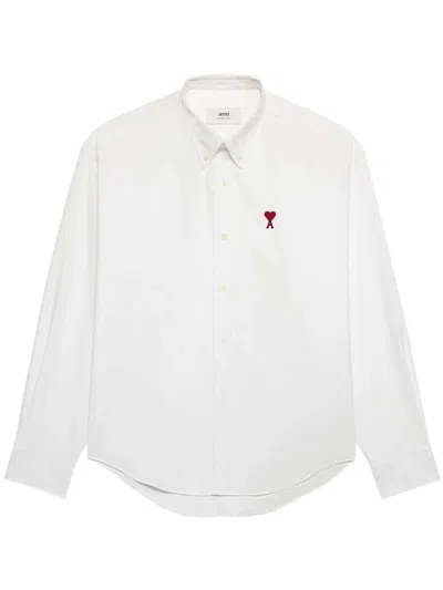 Ami Alexandre Mattiussi Ami Paris Boxy Fit Shirt Clothing In White