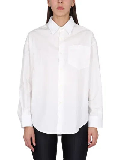 Ami Alexandre Mattiussi Ami Paris Boxy Fit Shirt In White