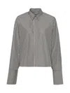 Ami Alexandre Mattiussi Ami Paris Boxy Fit Striped Shirt In Pattern