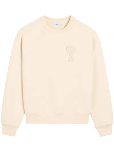 Ami Alexandre Mattiussi Ami Paris Boxy Sweatshirt Clothing In 136 White Cream