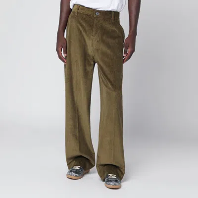 Ami Alexandre Mattiussi Bronze Corduroy Trousers In Brown