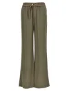 Ami Alexandre Mattiussi Elasticated Trousers In Beige
