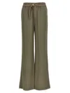 Ami Alexandre Mattiussi Elasticated Trousers In Beige