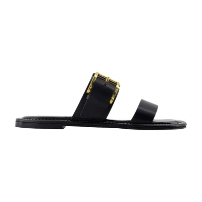 Ami Alexandre Mattiussi Ami Paris Buckle-strap Calfskin Sandal In Black