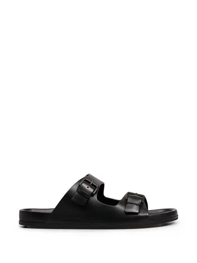 Ami Alexandre Mattiussi Ami Paris Buckle-strap Sandals In Black