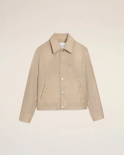 Ami Alexandre Mattiussi Ami Paris Ami De Coeur Buttoned Jacket In Neutral
