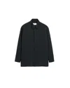 Ami Alexandre Mattiussi Black Wool Long Oversized Shirt Grey In Black