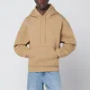 Ami Alexandre Mattiussi Camel Ami De Coeur Hoodie In Brown
