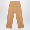 Ami Alexandre Mattiussi Ami Paris Camel Ami Paris De Coeur Joggers In Multi