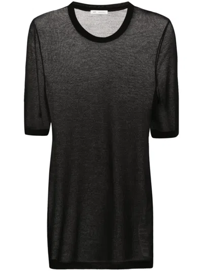 Ami Alexandre Mattiussi Ami Paris Camiseta Mc Negra In Black