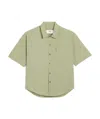 Ami Alexandre Mattiussi Short-sleeved Popeline Shirt With Breast-pocket In Nude