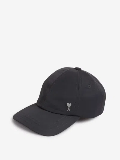 Ami Alexandre Mattiussi Black Nylon Ami De Coeur Stud Cap
