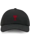 Ami Alexandre Mattiussi Ami Paris Cap Red Adc Embroidery Accessories