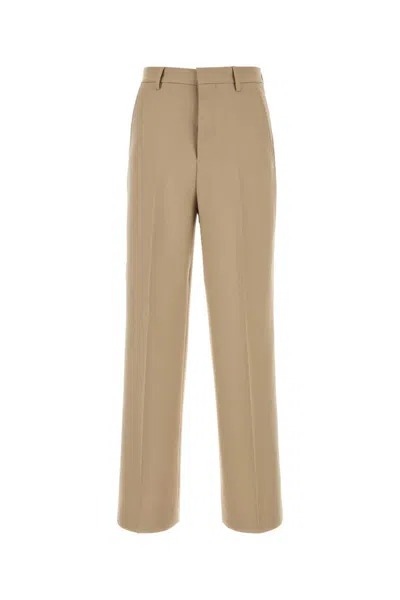 Ami Alexandre Mattiussi Ami Paris Cappuccino Wool Pant In Multi