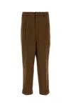 Ami Alexandre Mattiussi Ami Paris Caramel Wool Pant In Brown