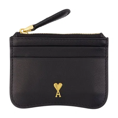 Ami Alexandre Mattiussi Ami Paris Card Case In Black