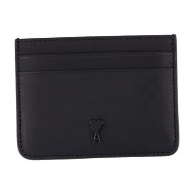 Ami Alexandre Mattiussi Ami Paris Card Case In Brown