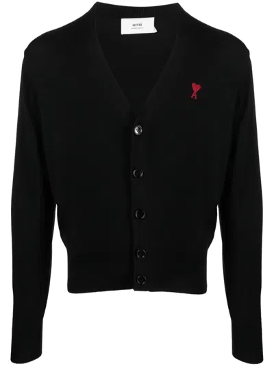 AMI ALEXANDRE MATTIUSSI AMI PARIS CARDIGAN IN LANA
