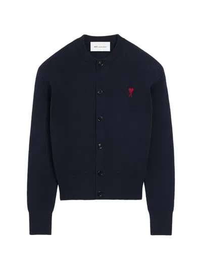 Ami Alexandre Mattiussi Ami Paris Cardigan In Navy