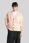 Ami Alexandre Mattiussi Ami Paris Cardigan In Pink