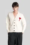 Ami Alexandre Mattiussi Ami Paris Cardigan In Neutral
