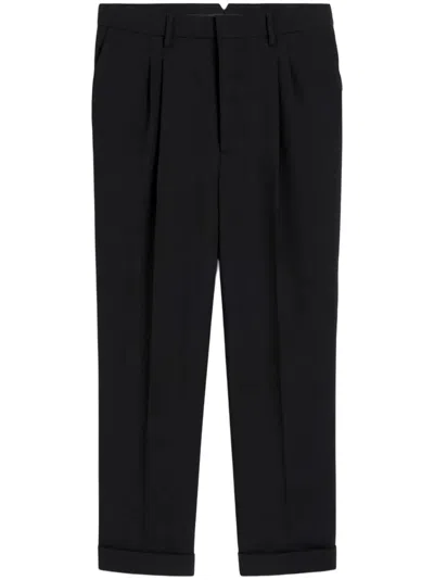 Ami Alexandre Mattiussi Ami Paris Carrot Fit Trousers In Black