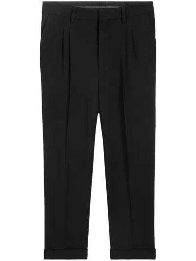 Ami Alexandre Mattiussi Ami Paris Carrot Fit Trousers In Black