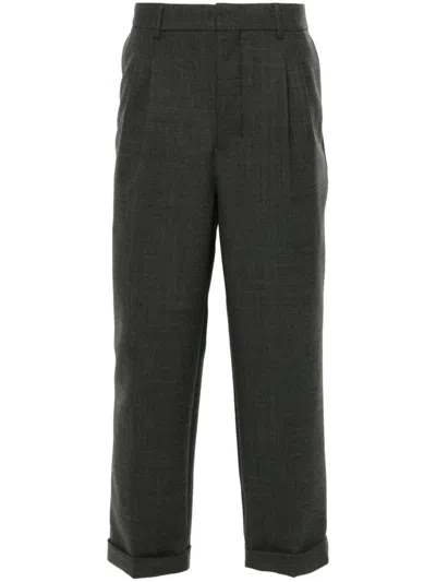 Ami Alexandre Mattiussi Ami Paris Carrot Fit Trousers In Black