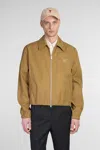 Ami Alexandre Mattiussi Tailored Jacket With Collar And Pockets In Beige