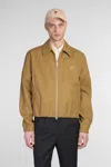 Ami Alexandre Mattiussi Tailored Jacket With Collar And Pockets In Beige