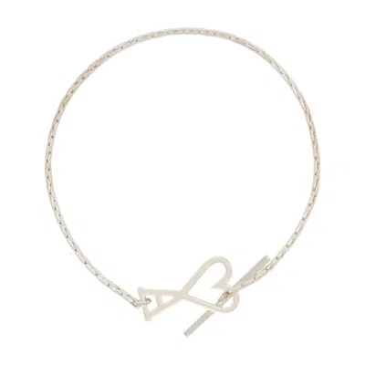 Ami Alexandre Mattiussi Ami Paris Chain Link Bracelet In Silver
