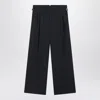 Ami Alexandre Mattiussi Ami Paris Charcoal Gray Wool Trousers In Black