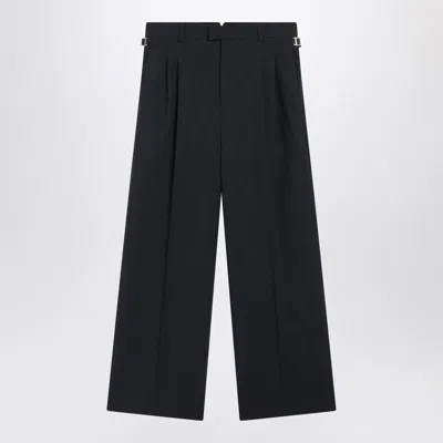 AMI ALEXANDRE MATTIUSSI AMI PARIS CHARCOAL GRAY TROUSERS