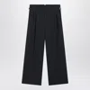 Ami Alexandre Mattiussi Ami Paris Charcoal Gray Wool Trousers In Black