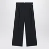 Ami Alexandre Mattiussi Ami Paris Charcoal Gray Wool Trousers In Black