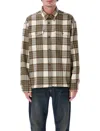 Ami Alexandre Mattiussi Checked Wool Overshirt Featuring Buttoned Cuffs In Multi