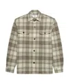 Ami Alexandre Mattiussi Ami Paris Checked Buttoned-up Overshirt In Nude