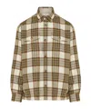 Ami Alexandre Mattiussi Checked Wool Overshirt Featuring Buttoned Cuffs In Multi