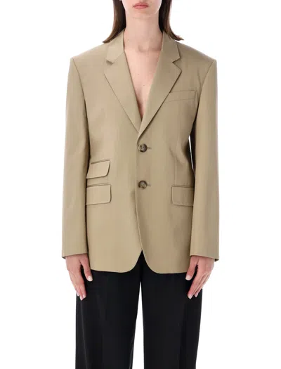 Ami Alexandre Mattiussi Tailored Blazer Single Breasted Notch Lapel In Brown