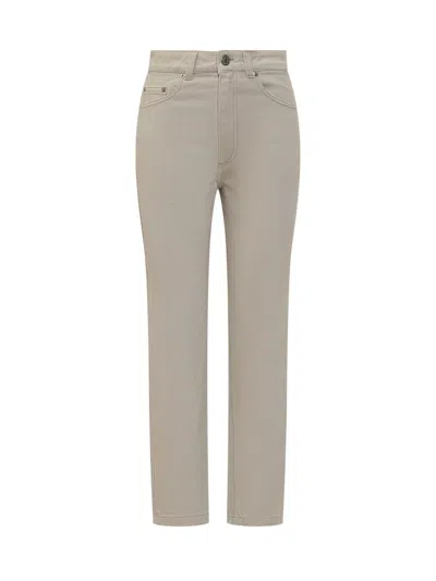 Ami Alexandre Mattiussi Ami Paris Classic Fit Jeans In Beige