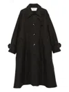 Ami Alexandre Mattiussi Ami Paris Coat In Black