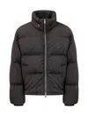 Ami Alexandre Mattiussi Ami De Coeur Logo Puffer Jacket In Black
