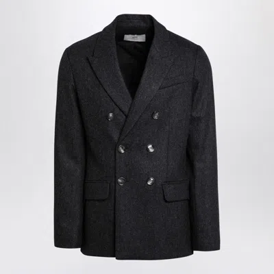 Ami Alexandre Mattiussi Ami Paris Double-breasted Jacket In Grey