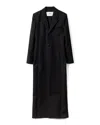 Ami Alexandre Mattiussi Long Tailored Coat With Classic Lapel In Black