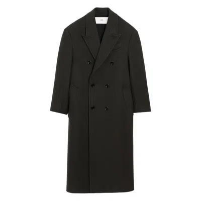 Ami Alexandre Mattiussi Ami Paris Coats In Black