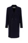Ami Alexandre Mattiussi Oversize Double Breast Wool Blazer In Blue