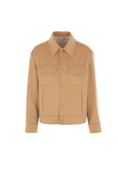 Ami Alexandre Mattiussi Ami Paris Coats In Brown
