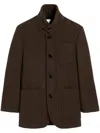 Ami Alexandre Mattiussi Ami Paris Coats In Dark Coffee
