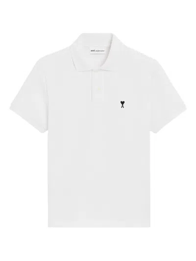 Ami Alexandre Mattiussi Ami Paris Contrasted Ami Polo Shirt